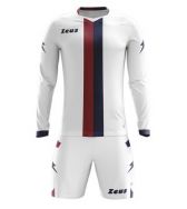 Zeusport, Kit B-nario bianco-granata-blu - Voetbaltenues