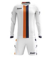 Zeusport, Kit B-nario Bianco-Blu-Arancio - Voetbaltenues