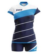 Zeusport, Kit Lybra Donna Bianco light royal - Volleybal