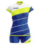 Zeusport, Kit Lybra Donna Electric Royal-Giallo Fluo-Bianco - Volleybal