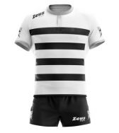 Zeusport, KIT RECCO _NERO-BIANCO-SILVER - Rugby