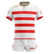 Zeusport, KIT RECCO _ROSSO-BIANCO-GOLD - Rugby