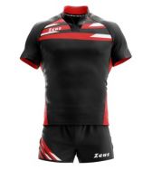 Zeusport, Kit Eagle Nero rosso bianco - Rugby