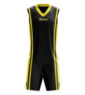 Zeusport, KIT BASKET BOZO nero-giallo - Basketbal