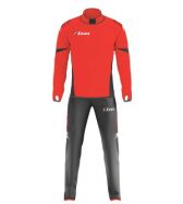 Zeusport, Tuta Demetra Solar red-Grigio Scuro - Trainingspakken