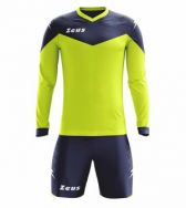 Zeusport, KIT ULYSSE ML Giallofluo-blu - Voetbaltenues