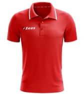 Zeusport, Polo Golf rosso-bianco - Free Time 