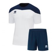 Errea, Errea kit Gareth  white/navy/navy - Voetbaltenues