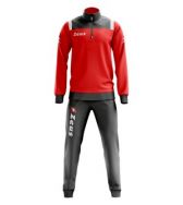 Zeusport, Tuta Training Vesuvio dark grey tang red - Trainingspakken