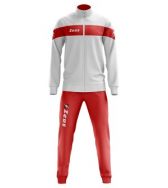 Zeusport, Tuta Apollo bianco-rosso - Trainingspakken