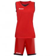 Zeusport, Kit Flora rosso/bianco - Basketbal