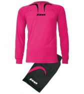 Zeusport, Kit Arbitro Pro M/L FUXIA-NERO - Scheidsrechterskleding