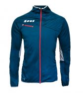 Zeusport, Jacket Atlante Blu-Rosso-Grigio - Running