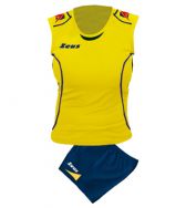 Zeusport, Kit Volley Donna Fauno  Giallo-Blu - Volleybal