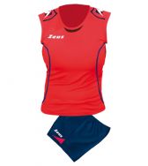 Zeusport, Kit Volley Donna Fauno Rosso-Blu - Volleybal