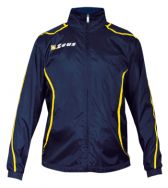 Zeusport, K-way Fauno con Zip Blu-Giallo - Regenkleding