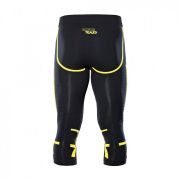 Errea, Technische undershort 3/4 caleyo Nero-giallofluo -  Active Tense 3D underwear 