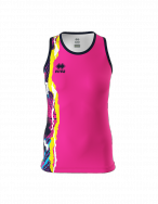 Errea, PAMELA WOMAN FUXIA FLUO SLEEVELESS PADEL TENNIS VEST Fuxia-fluo - PADEL lijn