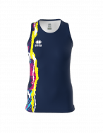 Errea, PAMELA WOMAN FUXIA FLUO SLEEVELESS PADEL TENNIS VEST Blu - PADEL lijn