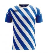 Zeusport, Shirt Zip Royal-bianco - Voetbalshirts