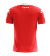 Zeusport, Shirt Zip Rosso-bianco - Voetbalshirts