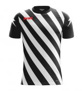 Zeusport, Shirt Zip Nero-bianco - Voetbalshirts