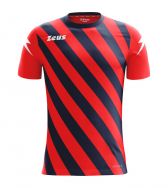 Zeusport, Shirt Zip Rosso-blu - Voetbalshirts