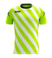 Zeusport, Shirt Zip Giallofluo-bianco - Voetbalshirts