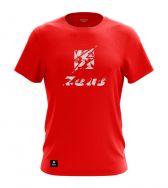 Zeusport, T-SHIRT SQUARE Rosso - Free Time 