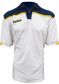 Zeusport POLO NEGATIVO M C _BIANCO-BLU-GIALLO