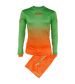 Zeusport KIt Eros goalkeeper verde fluo -arancio