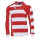 Errea Maglia Dundee LM Rosso-bianco-grigio