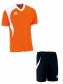 Errea Set Neath shirt+ short arancio/nero
