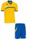 Errea set Derby shirt+ Neath short giallo/royal