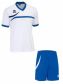 Errea set Derby shirt+ Neath short bianco/royal