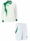 Errea Set Neath shirt+ short L/S bianco/verde