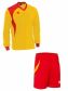 Errea Set Neath shirt+ short L/S giallo/rosso