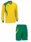 Errea Set Neath shirt+ short L/S giallo/verde