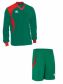 Errea Set Neath shirt+ short L/S verde/rosso