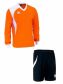 Errea Set Neath shirt+ short L/S arancio/nero