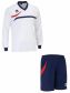 Errea set Derby shirt+ Neath short L/S bianco/blu