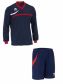 Errea set Derby shirt+ Neath short L/S blu/rosso