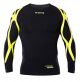 Errea Technisch onderhemd MIZAR SHIRT L/S AD BLACK YELLOW_FLUO