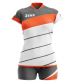 Zeusport Kit Lybra Donna Bianco-Arancio Fluo-Grigio Scuro