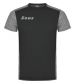 Zeusport T-shirt Click Nero-grigio melange