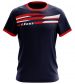 Zeusport T-shirt Itaca Blu-rosso-bianco
