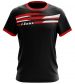 Zeusport T-shirt Itaca Nero-rosso-bianco