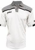 Zeusport POLO NEGATIVO M C _BIANCO-GRIGIO-NERO