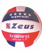 Zeusport PALLONE VOLLEY TRAINING SOFT TOUCH _BIANCO-ROSSO