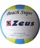 Zeusport PALLONE BEACH VOLLEY SUPER _BIANCO-ROYAL-GIALLO